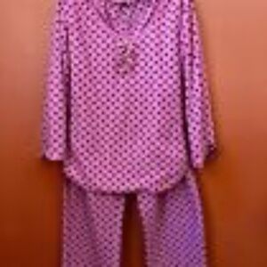 Betsey Johnson Intimates Child 2 Piece Mico-fleece Pajama Set Size Small Retro